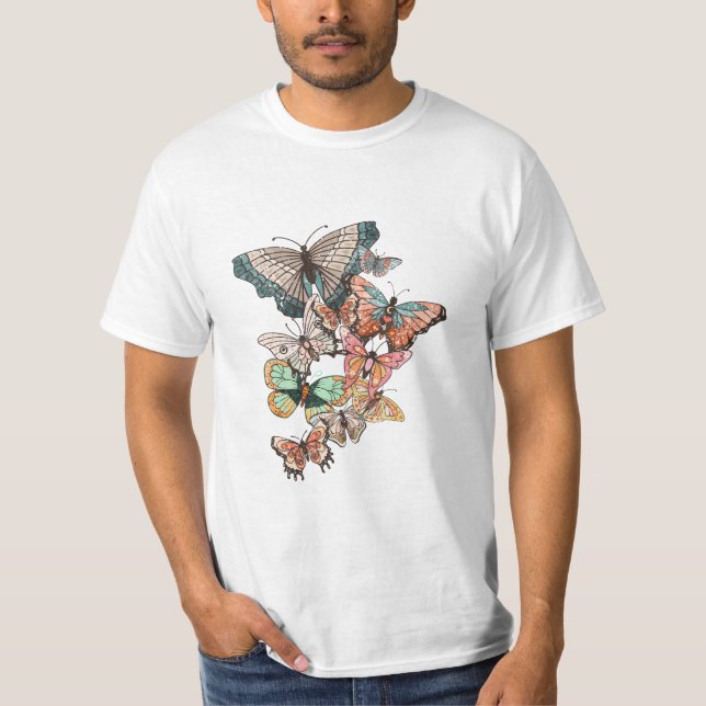 Flutter into Spring  T-Shirt (Front)