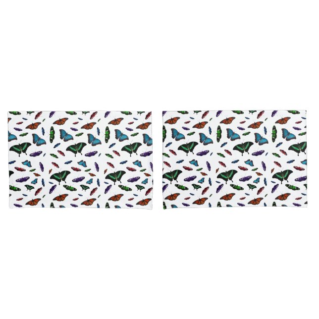 Flutterbies Pillowcases (choose colour) (Front-Set)