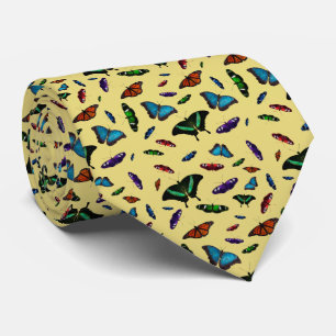 Flutterbies Tie Double Sided Print (Yellow)