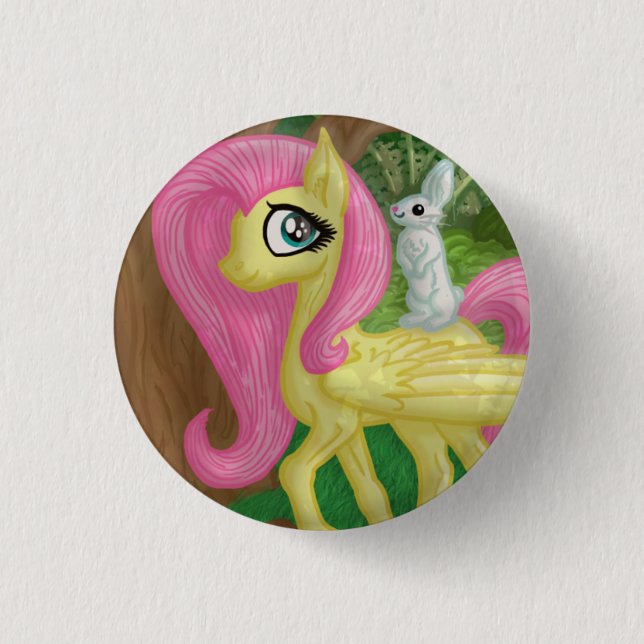 Flutterbutton 3 Cm Round Badge (Front)