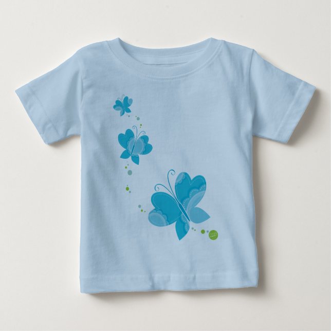 FLUTTERBY BUTTERFLIES :: series of three 2 Baby T-Shirt (Front)