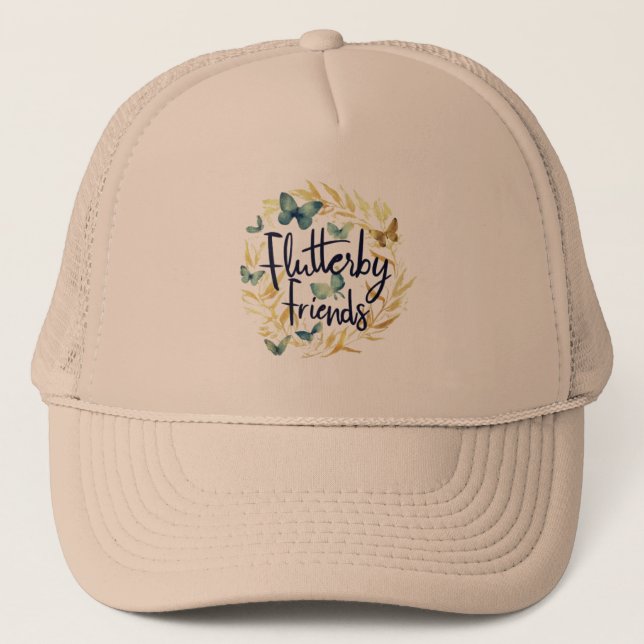 Flutterby Friends Trucker Hat (Front)