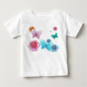 Flutterby Graffiti Jewelled for BABY T-Shirt