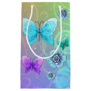 Flutterby Graffiti Jewelled Small Gift Bag