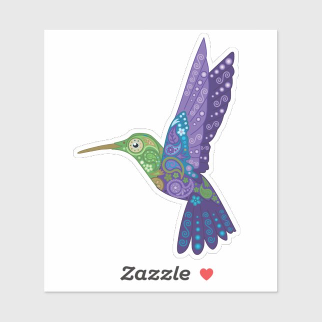 Flutterby Hummingbird Sticker (Sheet)