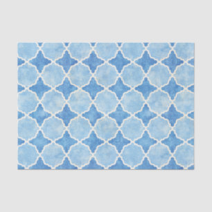 Flutterby Winter Geometric Blue Tissue Paper