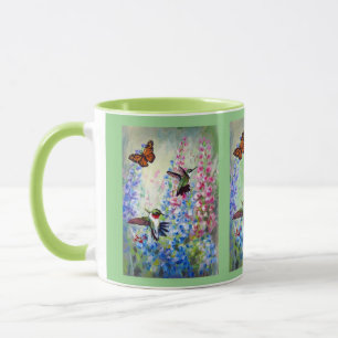 Flutterbyes and Hummers & Summer Mugs & Cups
