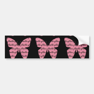Flutterfly Butterfly Bumper Sticker
