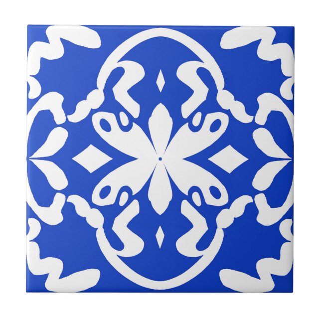 Fluttering Blue Small Tile (Front)