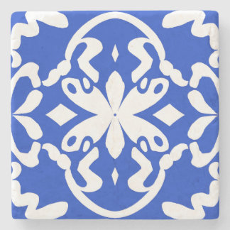 Fluttering Blue Tile Stone Coaster