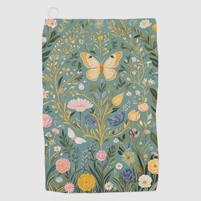 Fluttering Dreamscape Golf Towel (Front)