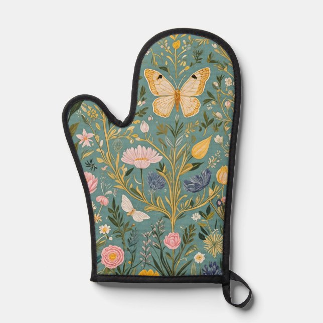 Fluttering Dreamscape Oven Mitt (Front)