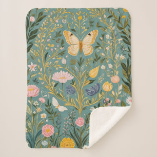 Fluttering Dreamscape Sherpa Blanket