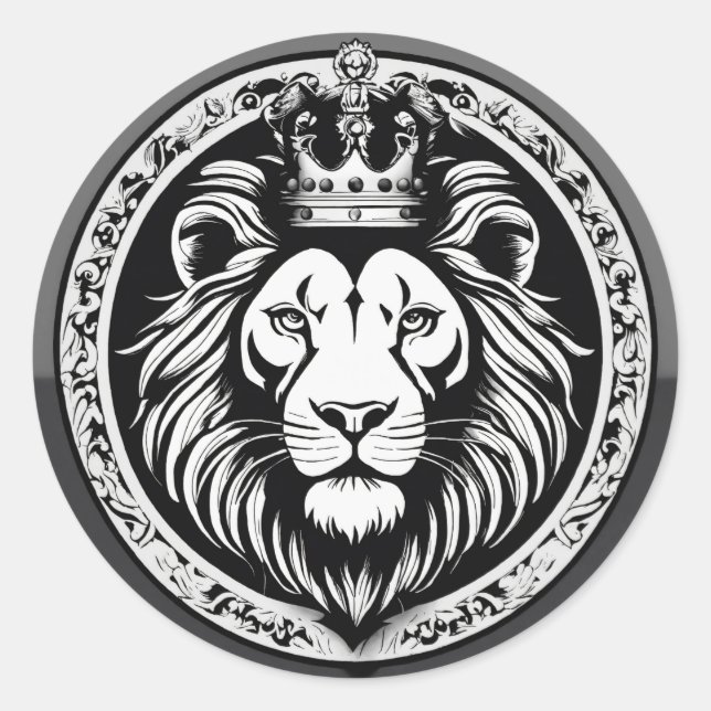 "Fluttering Elegance". Classic Round Sticker (Front)