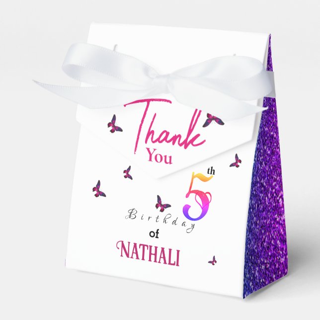 Fluttering Fun Favour Box (Front Side)