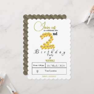 Fluttering Fun Invitation