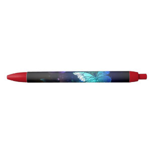 Fluttering Night Butterfly Black Ink Pen
