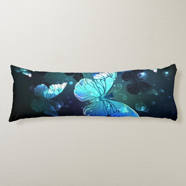 Fluttering Night Butterfly Body Cushion (Front)