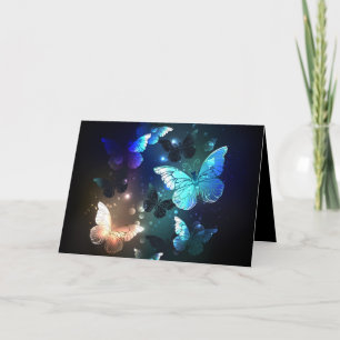 Fluttering Night Butterfly Card