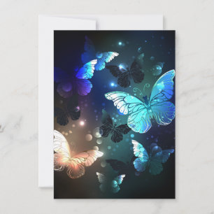 Fluttering Night Butterfly Card