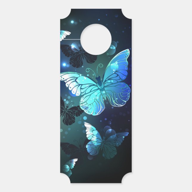 Fluttering Night Butterfly Door Hanger (Front)