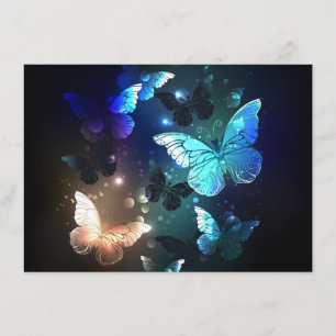 Fluttering Night Butterfly Enclosure Card
