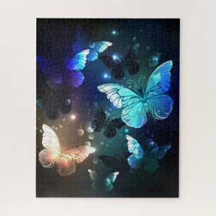 Fluttering Night Butterfly Jigsaw Puzzle