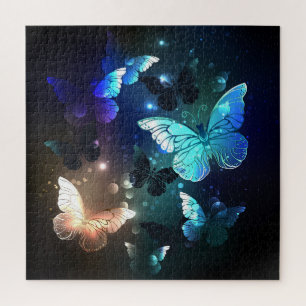 Fluttering Night Butterfly Jigsaw Puzzle