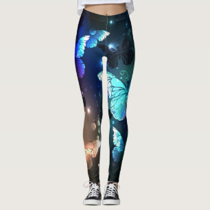 Fluttering Night Butterfly Leggings