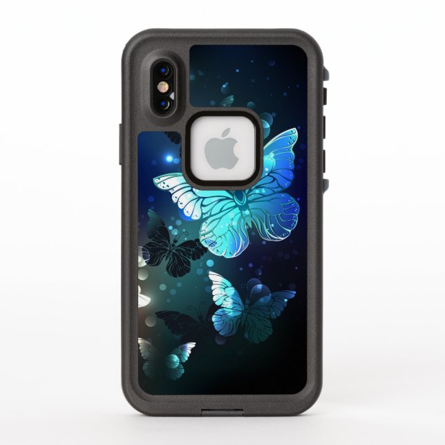 Fluttering Night Butterfly LifeProof iPhone Case (Back)