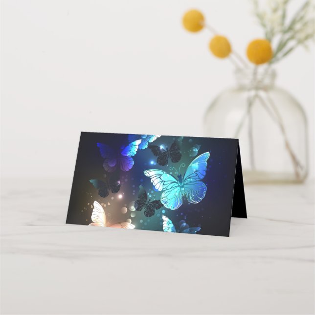 Fluttering Night Butterfly Loyalty Card (Front)