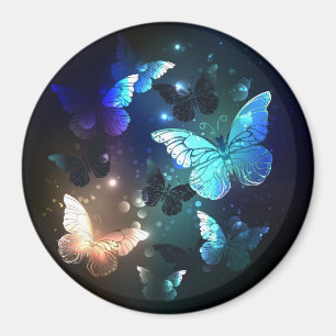 Fluttering Night Butterfly Magnet