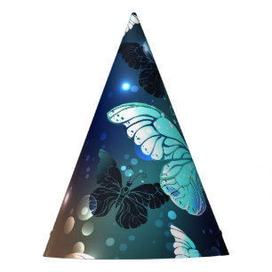 Fluttering Night Butterfly Party Hat