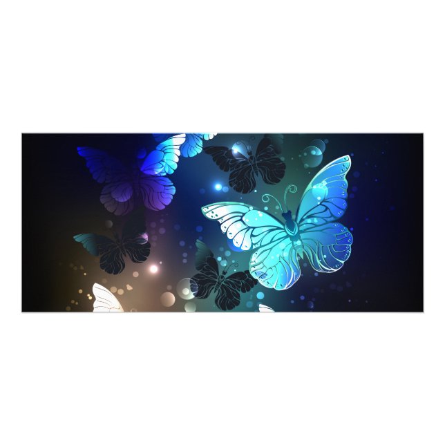 Fluttering Night Butterfly Rack Card (Front)