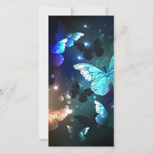 Fluttering Night Butterfly Save The Date