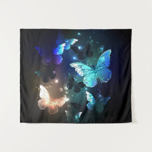 Fluttering Night Butterfly Tapestry
