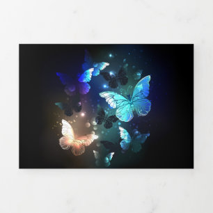 Fluttering Night Butterfly Tri-Fold Programme