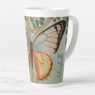 Fluttering Resilience Personalised  Latte Mug