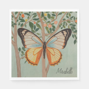 Fluttering Resilience Personalised  Napkin