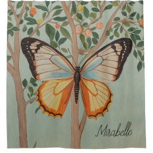 Fluttering Resilience Personalised Shower Curtain