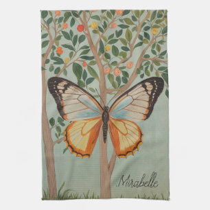 Fluttering Resilience Personalised Tea Towel
