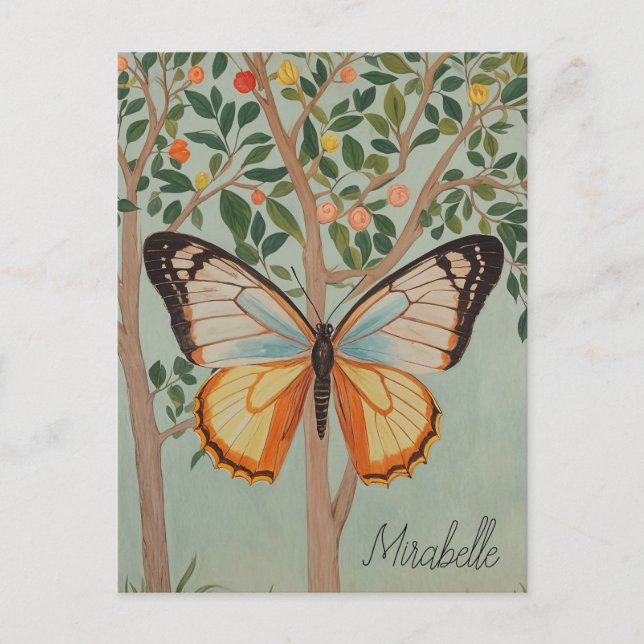 Fluttering Resilience Personalized  Postcard (Front)