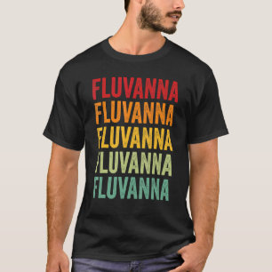 Fluvanna County Virginia Rainbow Text Design T-Shirt