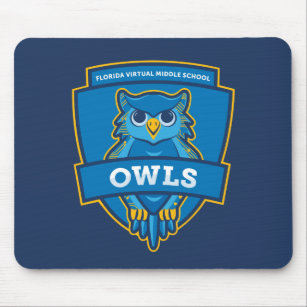 FLVS Full Time Middle School Mouse Pad (Navy)