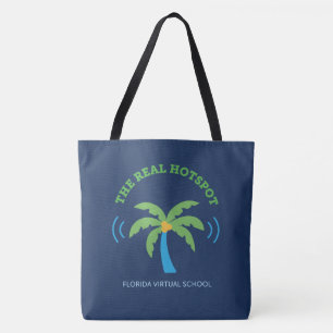 FLVS "The Real Hotspot" Navy Tote Bag