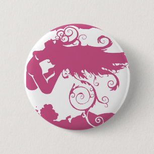 Fly 6 Cm Round Badge