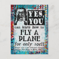 Fly A Plane - Funny Vintage Ad