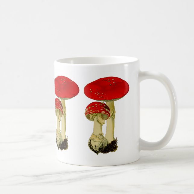 Fly agaric mushroom coffee mug (Right)