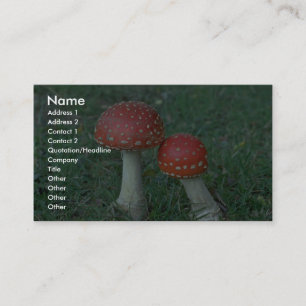 Fly agarics (Amanita muscaria) Business Card