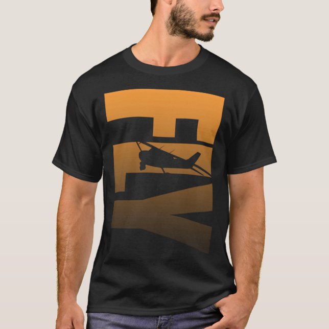 FLY Aircraft silhouette T-Shirt (Front)